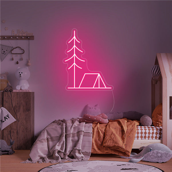 Camping Neon Sign