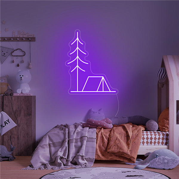 Camping Neon Sign