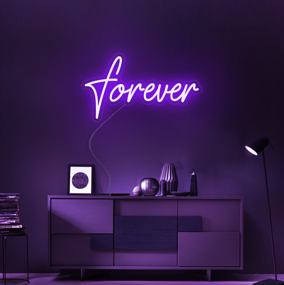 Forever Neon Sign - LED Neon Sign For Gifts, Room Decor