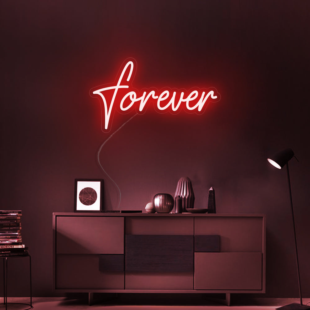 Forever Neon Sign - LED Neon Sign For Gifts, Room Decor