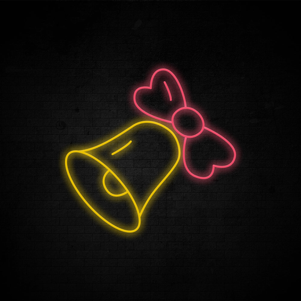 Bell Neon Sign - LED Neon Sign For Gifts, Room Decor