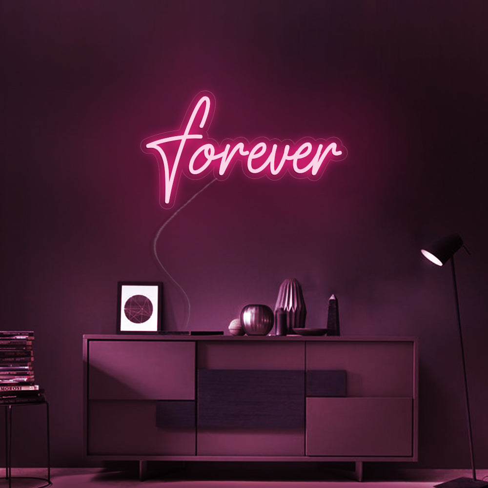 Forever Neon Sign - LED Neon Sign For Gifts, Room Decor