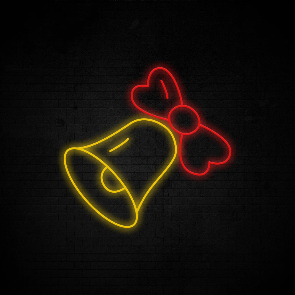 Bell Neon Sign - LED Neon Sign For Gifts, Room Decor