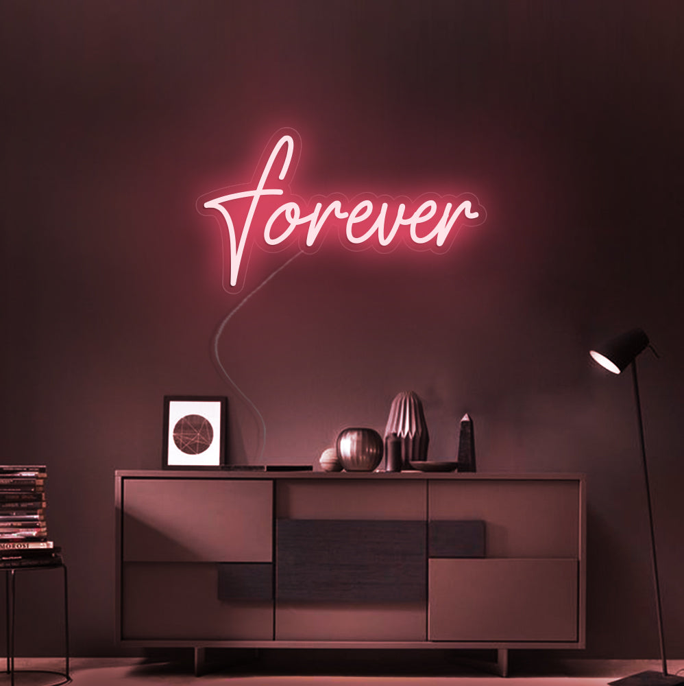 Forever Neon Sign - LED Neon Sign For Gifts, Room Decor