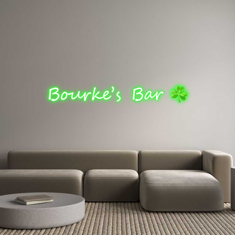 Custom Neon: Bourke’s Bar ☘️