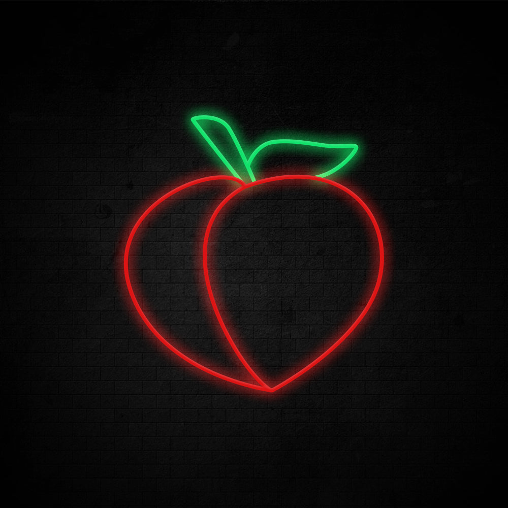 Apricot Peach Neon Sign - LED Neon Sign For Gifts, Room Decor