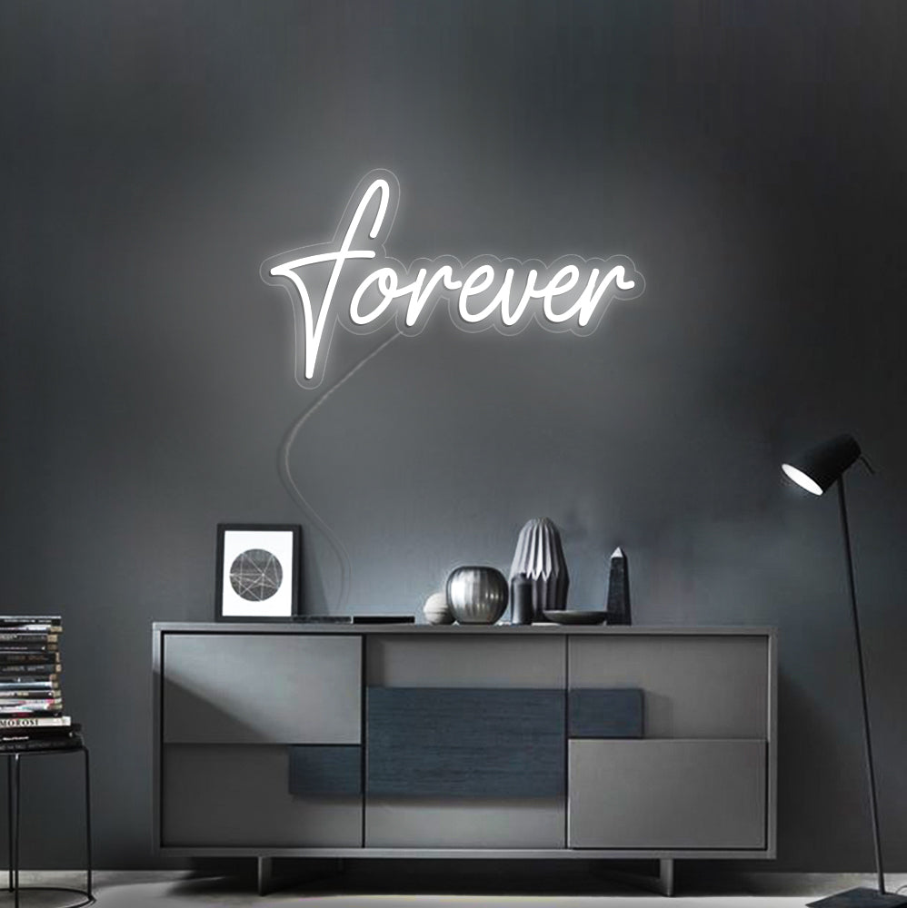 Forever Neon Sign - LED Neon Sign For Gifts, Room Decor
