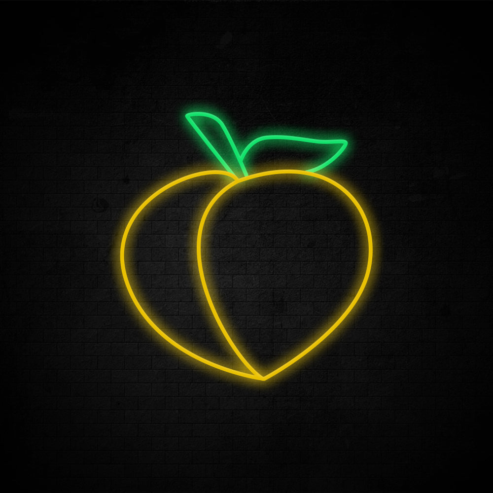 Apricot Peach Neon Sign - LED Neon Sign For Gifts, Room Decor