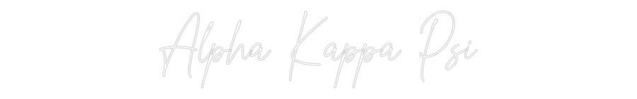 Custom Neon: Alpha Kappa Psi
