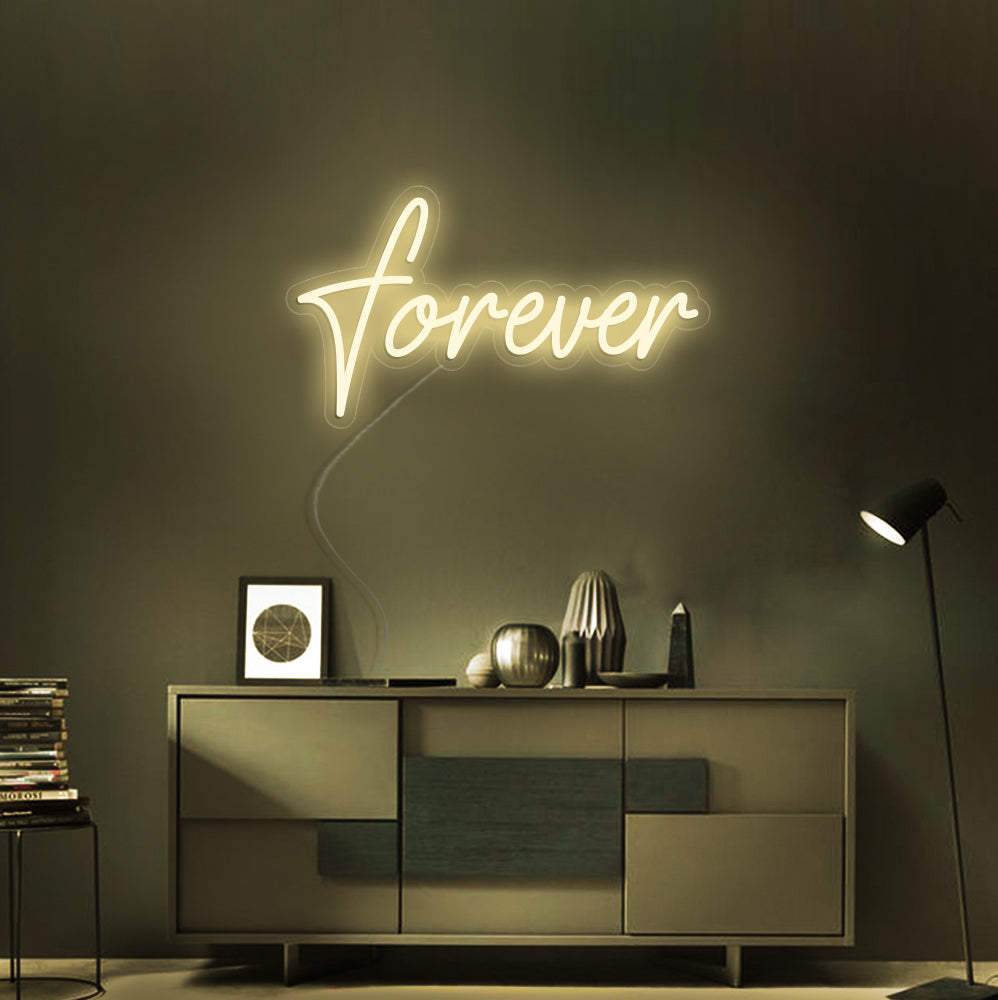 Forever Neon Sign - LED Neon Sign For Gifts, Room Decor