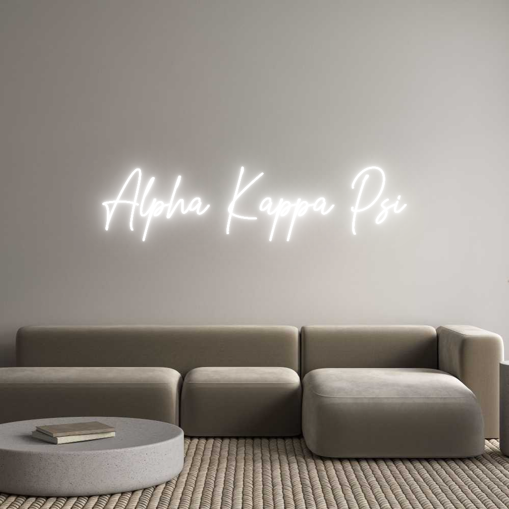 Custom Neon: Alpha Kappa Psi