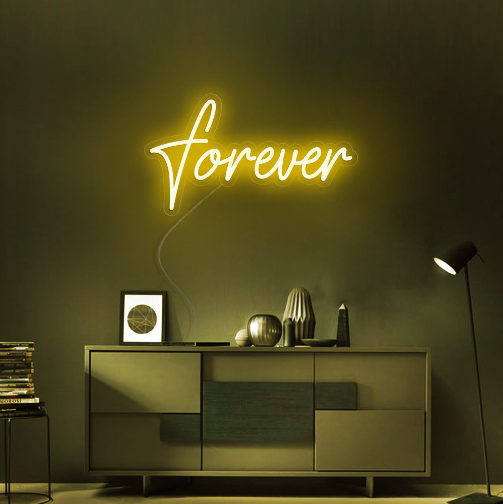 Forever Neon Sign - LED Neon Sign For Gifts, Room Decor