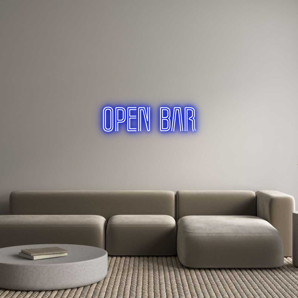 Custom Neon: Open Bar