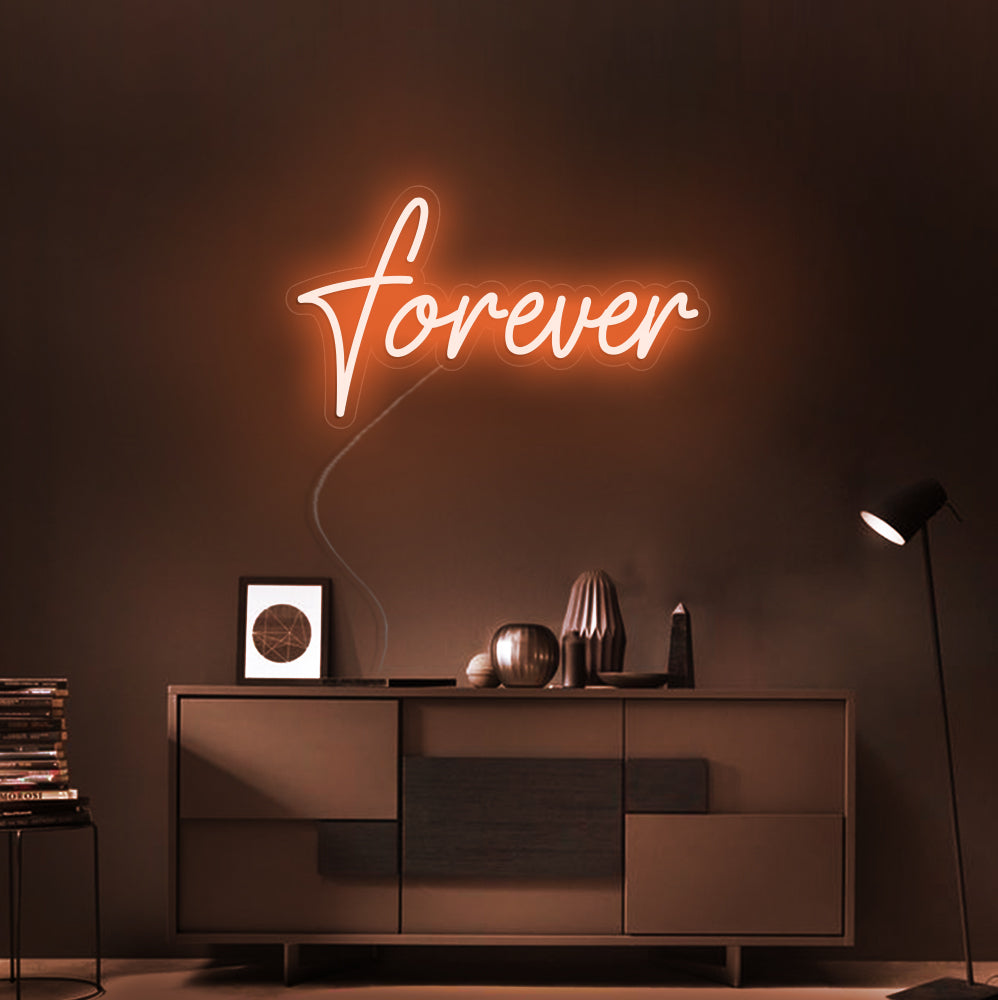 Forever Neon Sign - LED Neon Sign For Gifts, Room Decor