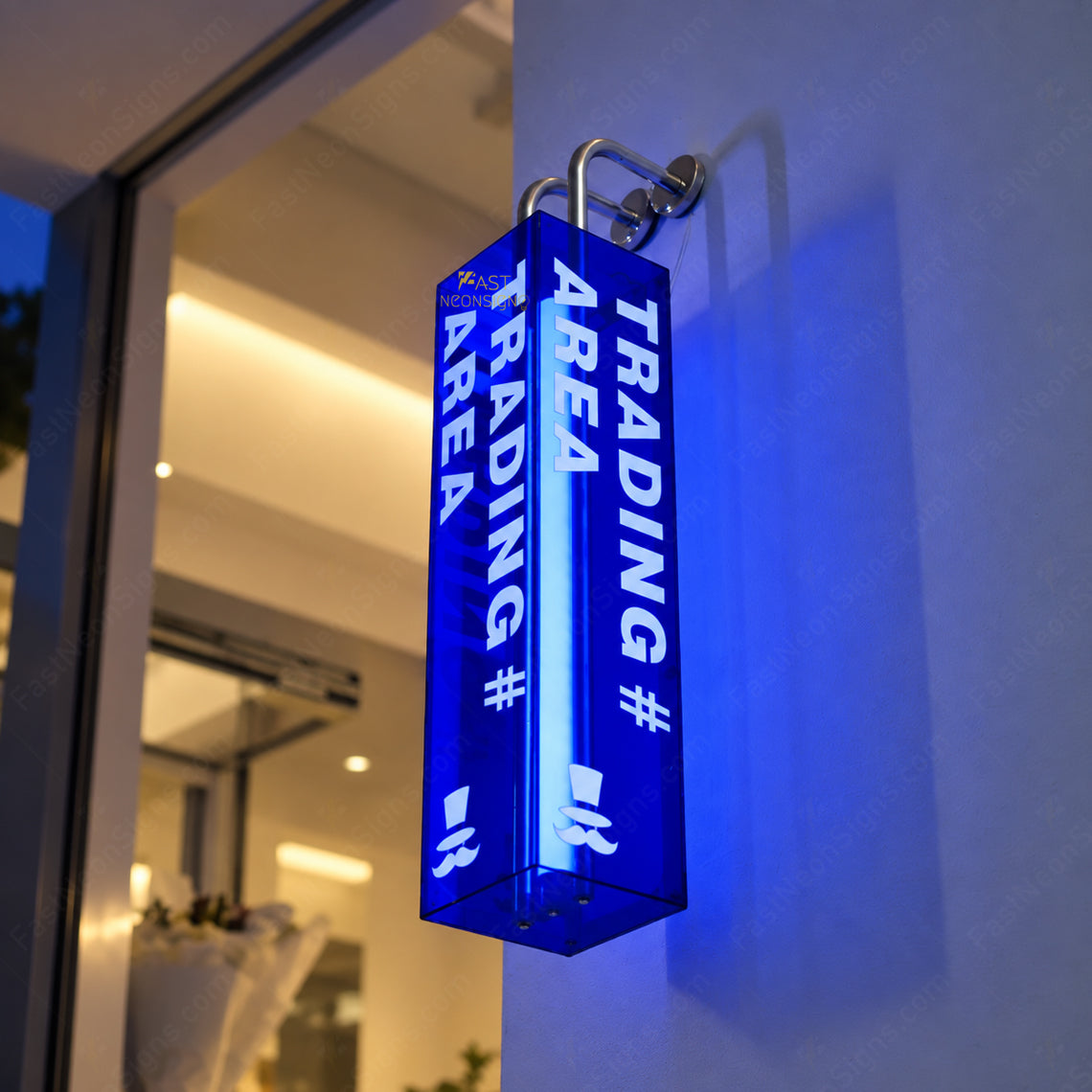 Custom L-Shaped Acrylic Light Box Sign - Side-Mounted Multi-Sided Illuminated Sign for Shops, Cafes & Businesses