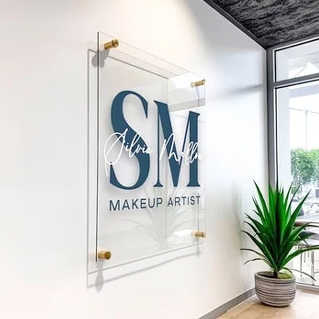 Custom Acrylic Brand Signs - Logo Printing Acrylic Sign For Store Front, Beauty Shop, Office
