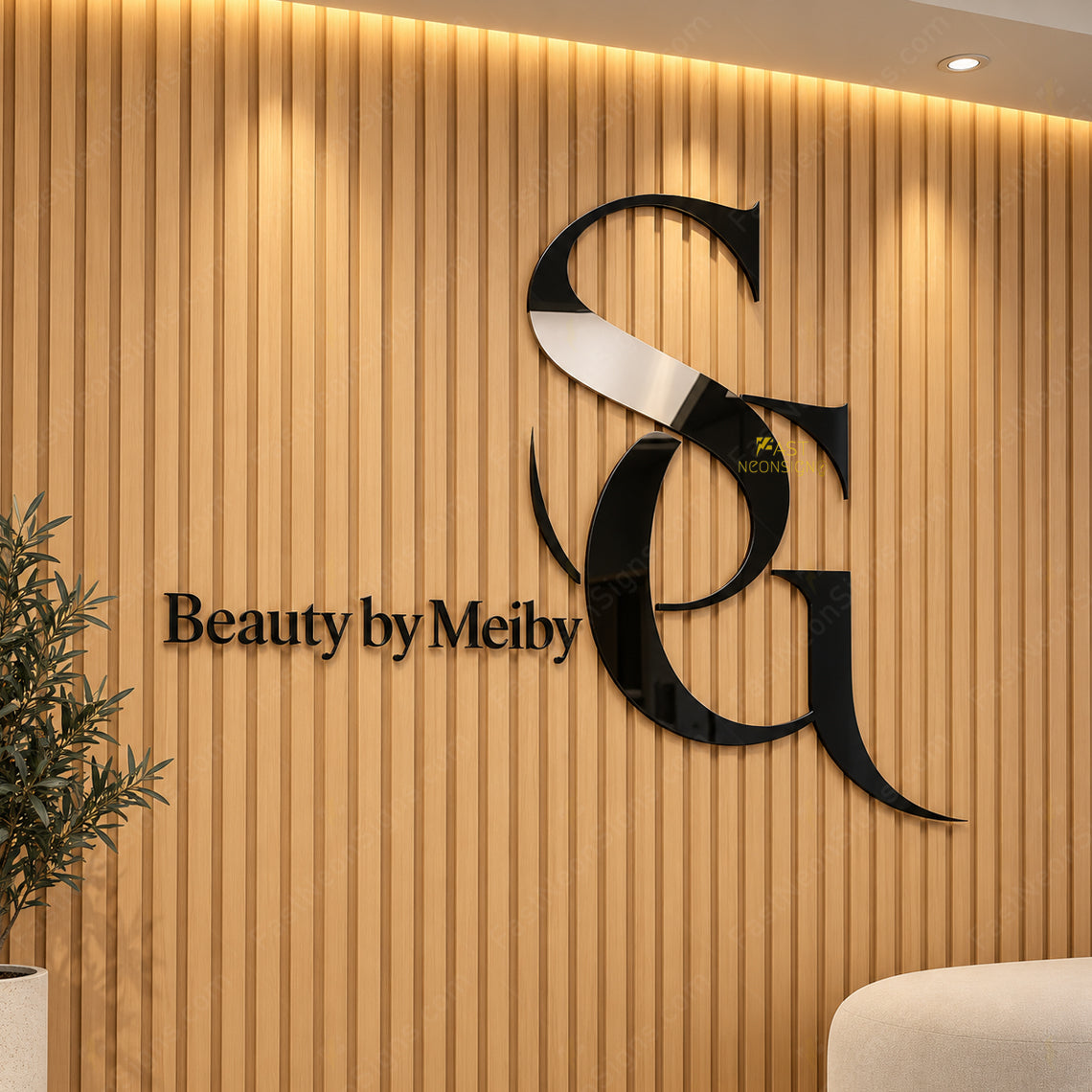 Custom 3D Acrylic Letter Signs – Cut-Out Logo & Brand Lettering for Receptions & Office Wall