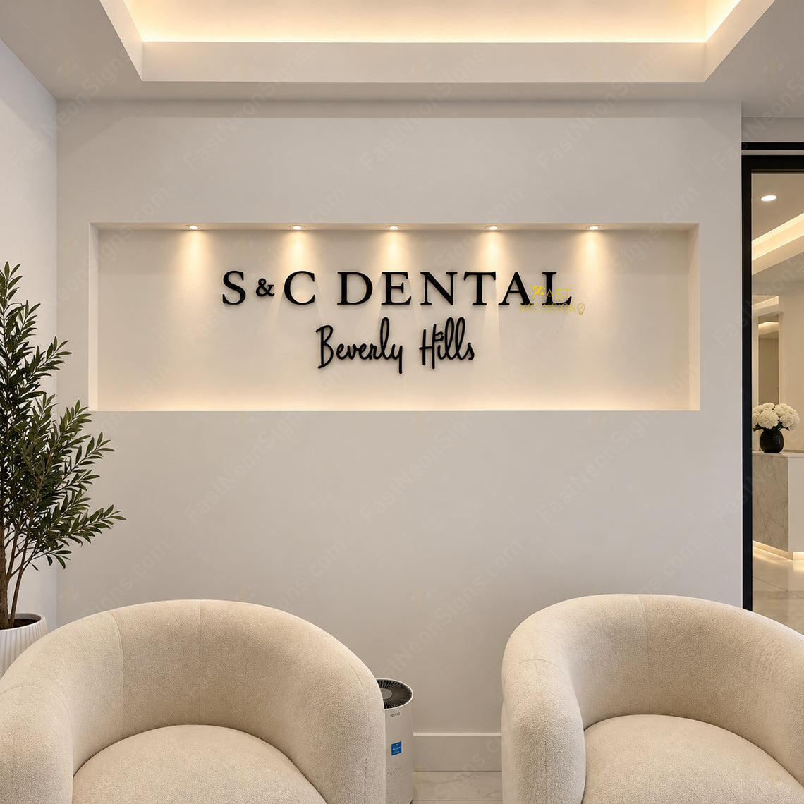 Custom 3D Acrylic Letter Signs – Cut-Out Logo & Brand Lettering for Receptions & Office Wall