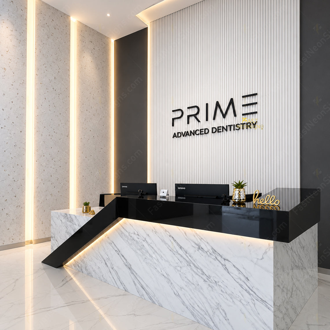 Custom 3D Acrylic Letter Signs – Cut-Out Logo & Brand Lettering for Receptions & Office Wall