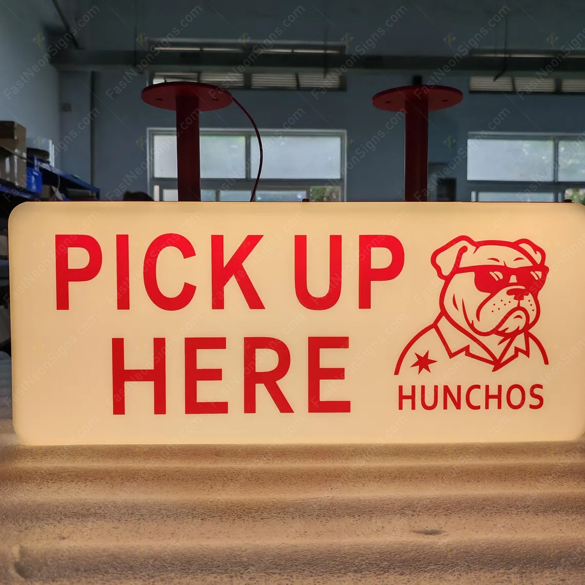 Custom Hanging LED Light Box Sign for Storefront – Illuminated Advertising Sign for Salon, Bar & Club