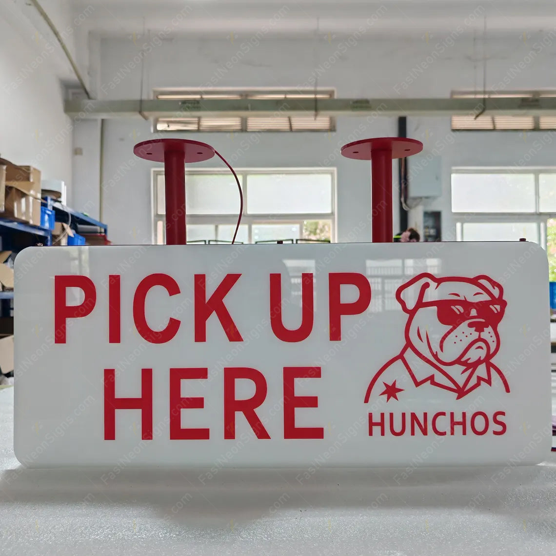 Custom Hanging LED Light Box Sign for Storefront – Illuminated Advertising Sign for Salon, Bar & Club