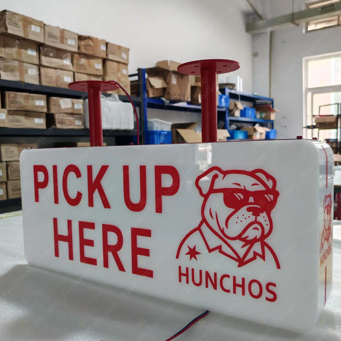 Custom Hanging LED Light Box Sign for Storefront – Illuminated Advertising Sign for Salon, Bar & Club