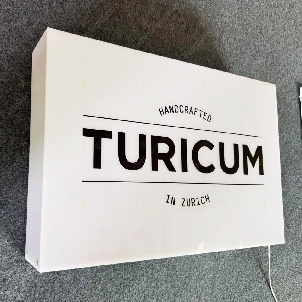 Custom Acrylic Light Box For Business Storefront, Cafe, Restaurant, Bar, Club