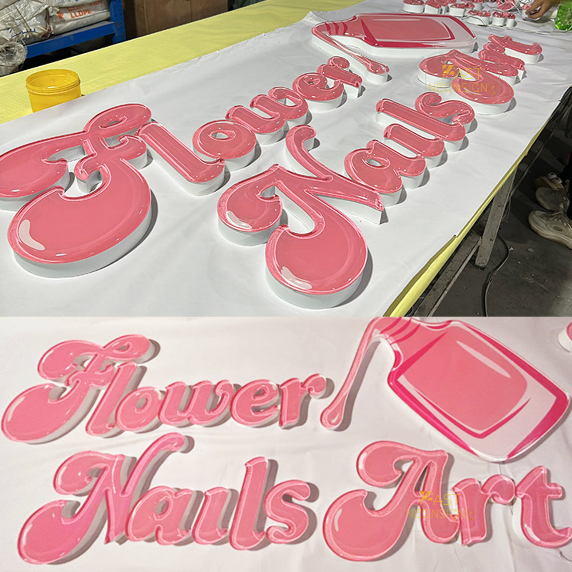 Personalized Crystal Sphere Jelly Neon Sign - LED Sign Frosted Acrylic LED Neon Art Signage