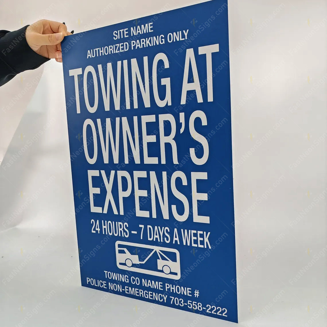 Custom Stainless Steel Sign with Logo Printing | Personalized Metal Wall Name Plate