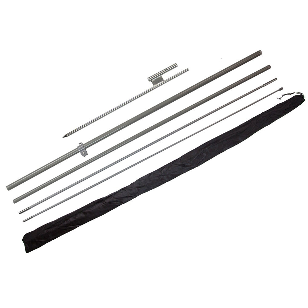 Custom Business Advertising Flags - Feather Flag with Easy to Assemble Pole Set and a Ground Stake