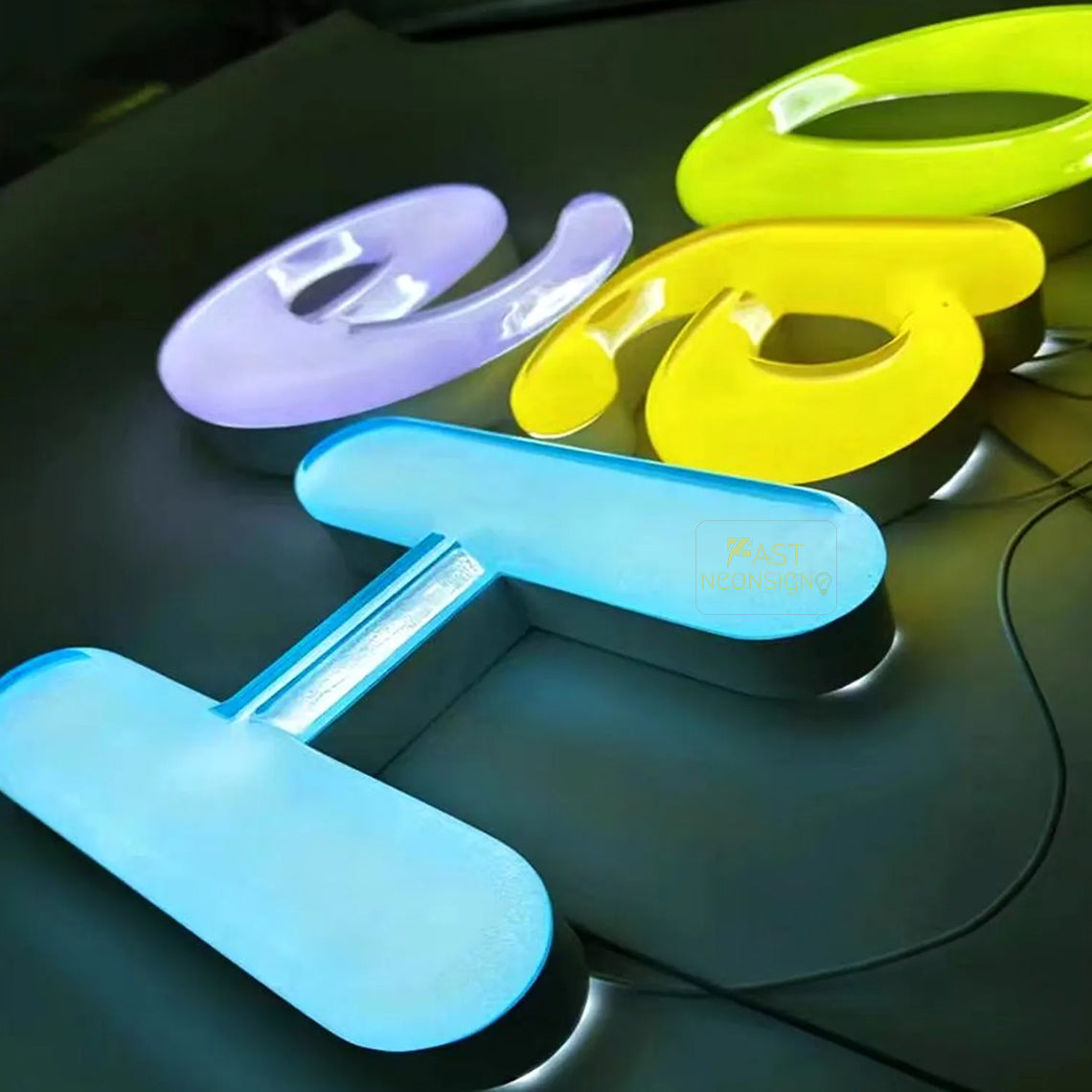 Customized Crystal Sphere Jelly Neon Sign - LED Sign Frosted Acrylic LED Neon Art Signage