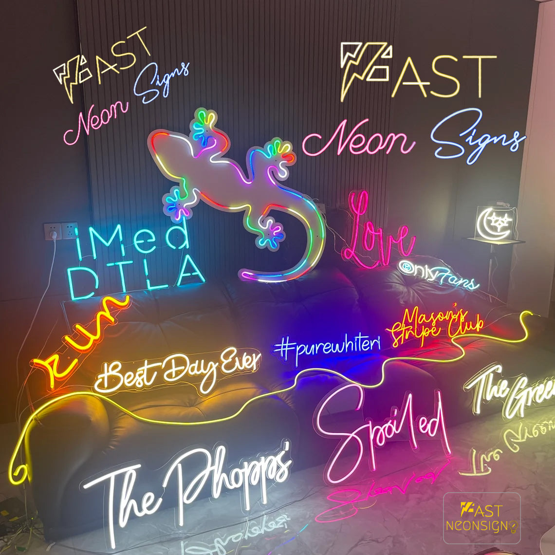 Custom Wall Neon Light Signs for Room, Custom Bedroom Neon Signs, Name Sign For Gifts - Fast Neon Signs