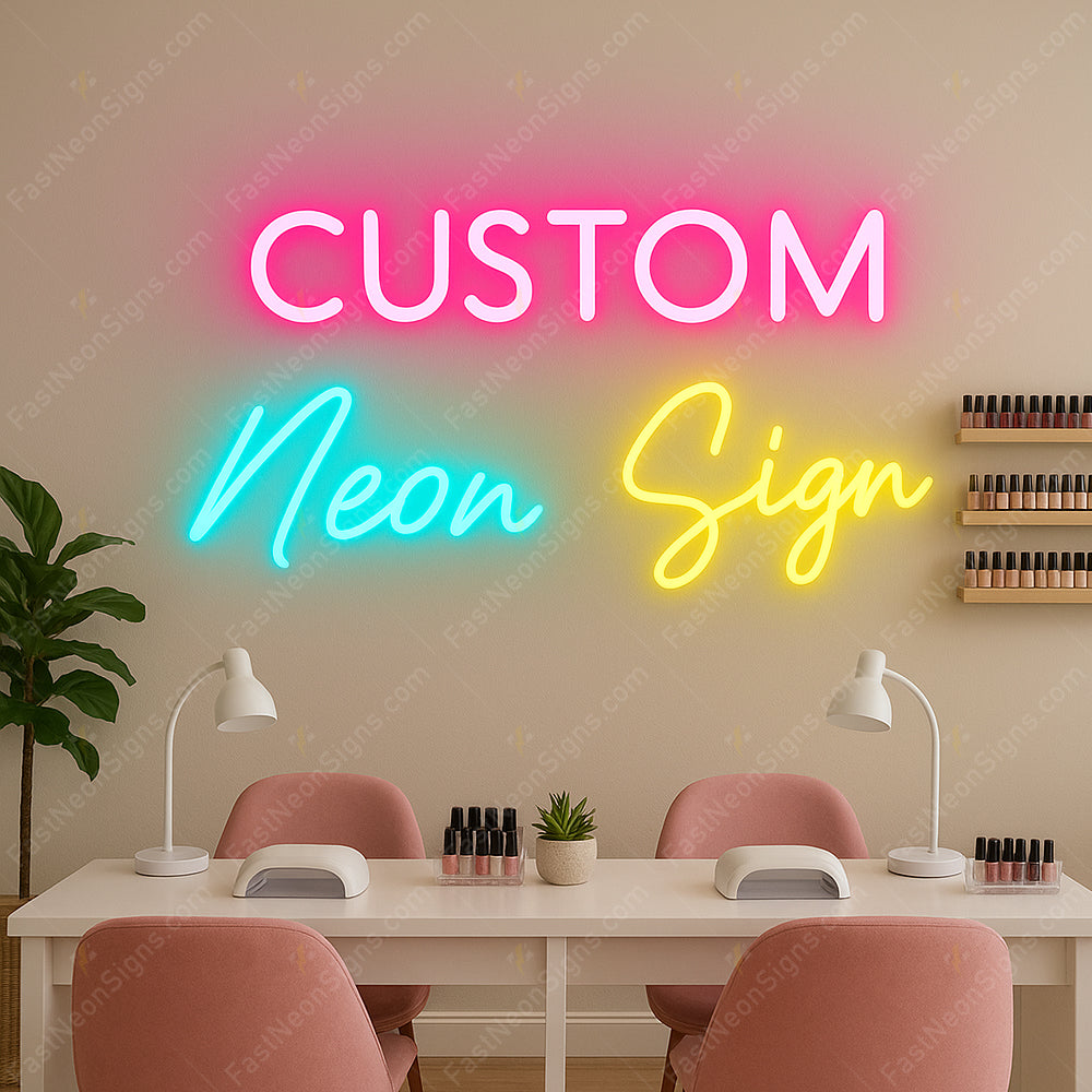 Custom Neon Sign for Business | Personalized LED Neon Light for Shop, Bar, Salon & Office