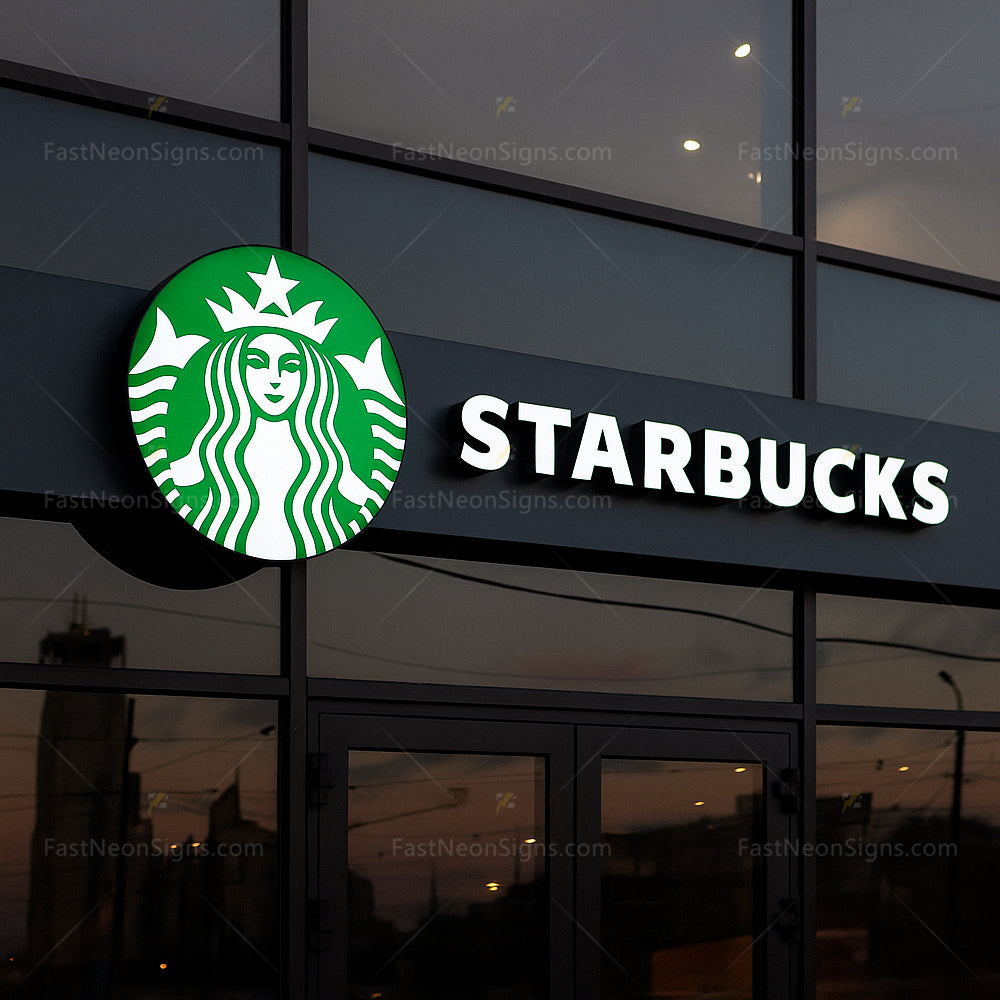 Custom Front Lit Acrylic Face Metal Light Box - Illuminated Metal Box Business Sign