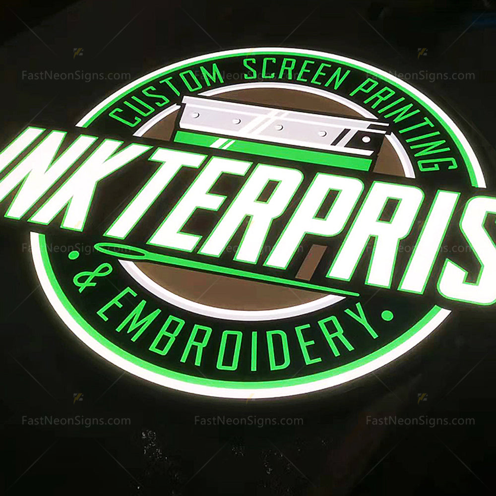 Custom Front Lit Acrylic Face Metal Light Box - Illuminated Metal Box Business Sign