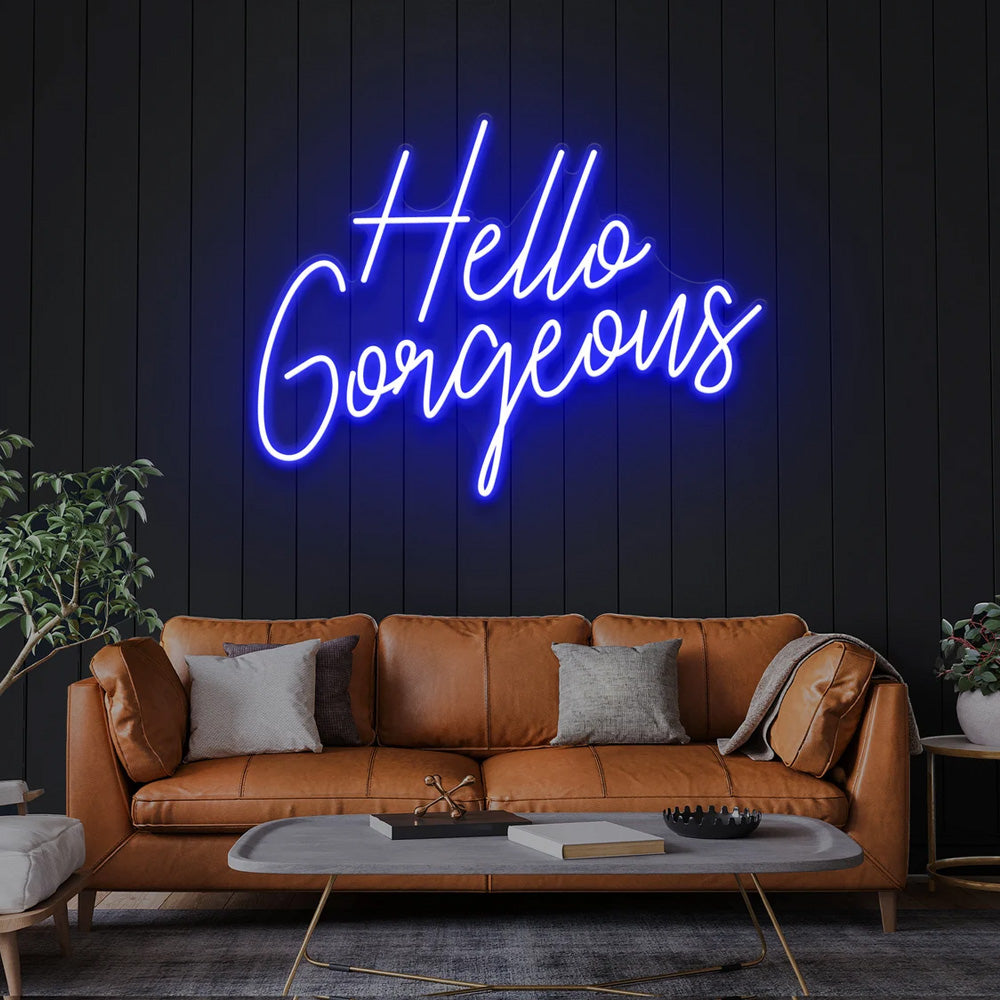 Hello Gorgeous Neon Signs For Beauty Shop, Nail Room, Salon & Spa Decor