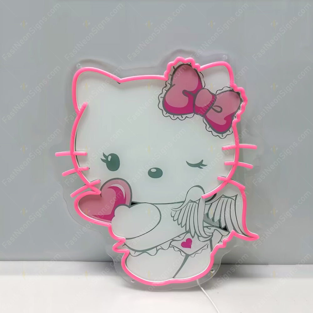 Mini Kawaii patterns UV printing Art Neon Sign - Hello Kitty Neon Sign For Gift
