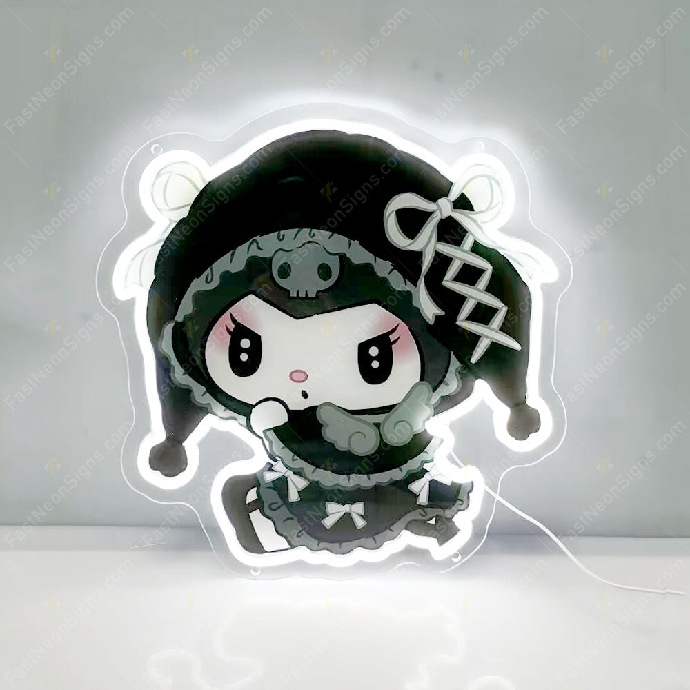 Mini Neon Sign Kawaii patterns UV printing Art Neon Sign - Kuromi & Melody Neon Sign For Gift