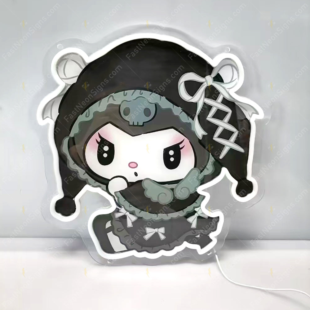 Mini Neon Sign Kawaii patterns UV printing Art Neon Sign - Kuromi & Melody Neon Sign For Gift