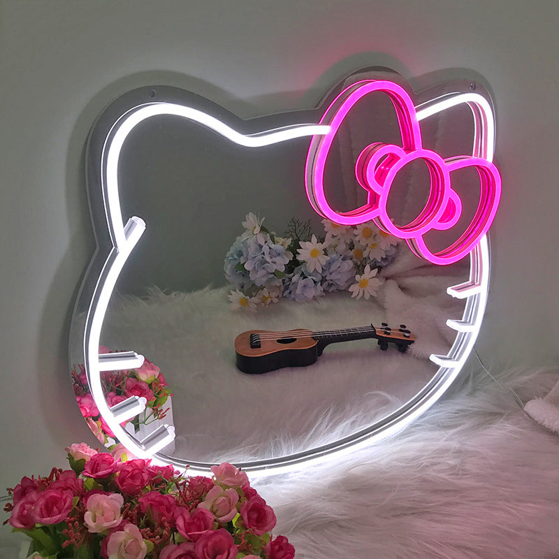 Wholesales Light Sign Kitty Mirror - LED Neon Sign Mirror