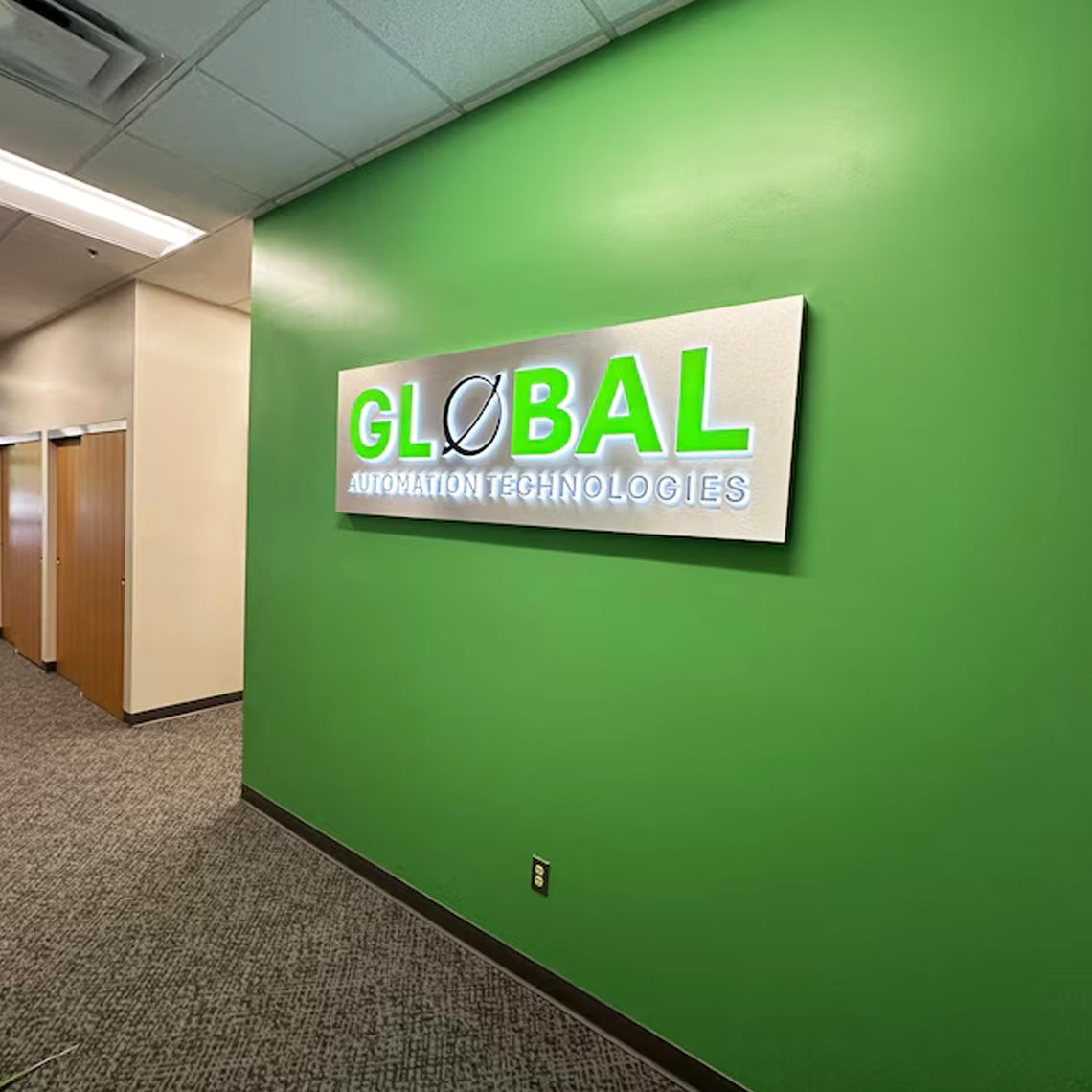 Custom 3D Metal Backlit Sign, 3D Logo Channel Letter Signs, LED Light Box Backlit For Business, Office, Store Front