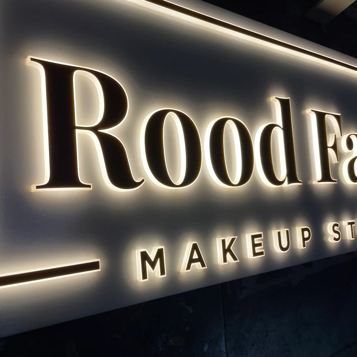 Custom 3D Metal Backlit Sign, 3D Logo Channel Letter Signs, LED Light Box Backlit For Business, Office, Store Front