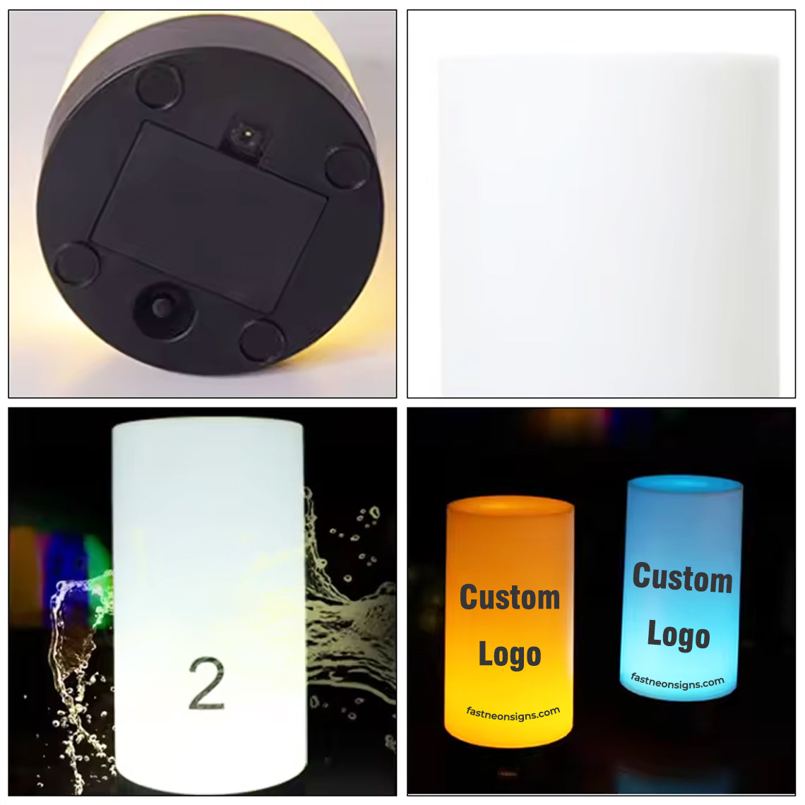 Custom Bar Night Table Lamp Party Rechargeable Rechargeable Table Lamp Promotion Night Lamp with Logo