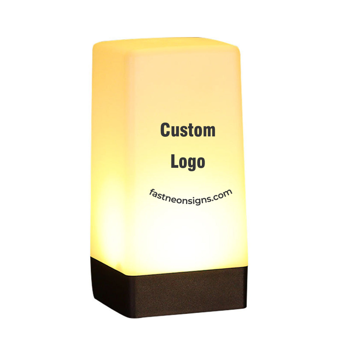 Custom Bar Night Table Lamp Party Column Shape Rechargeable Table Lamp Promotion Night Lamp with Logo