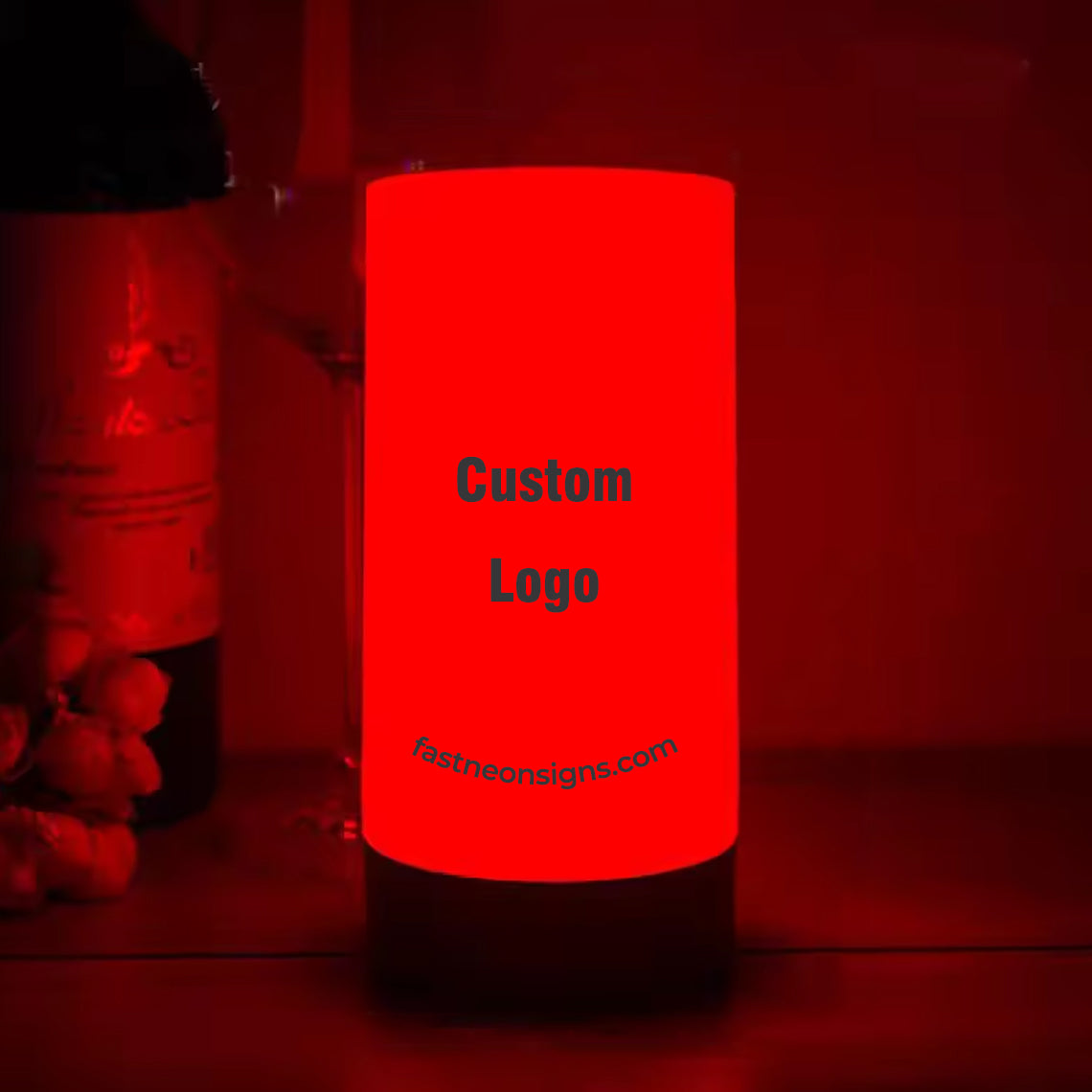 Custom Bar Night Table Lamp Party Rechargeable Rechargeable Table Lamp Promotion Night Lamp with Logo