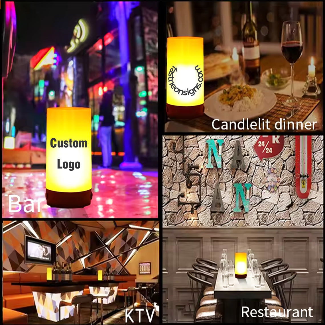 Wholesale Mini Night Table Lamp Bar Party Rechargeable Bedroom Night Lamp for Business