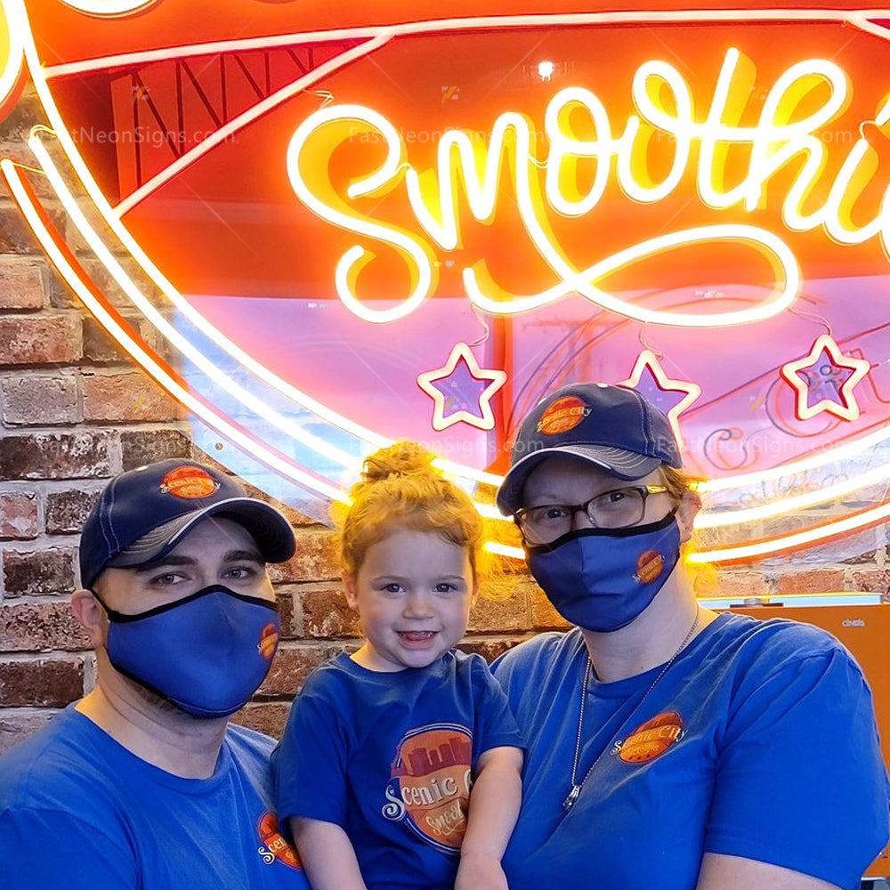 Custom UV Printing Brand Neon Signs, Business Logo Image Neon for Coffee Roaster, Bubble Tea Bar, Juice Bars & Smoothies, Ice Cream Shop