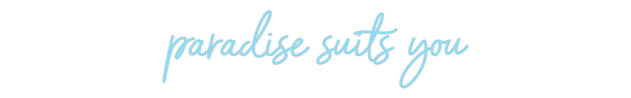 Custom Neon: paradise suit...