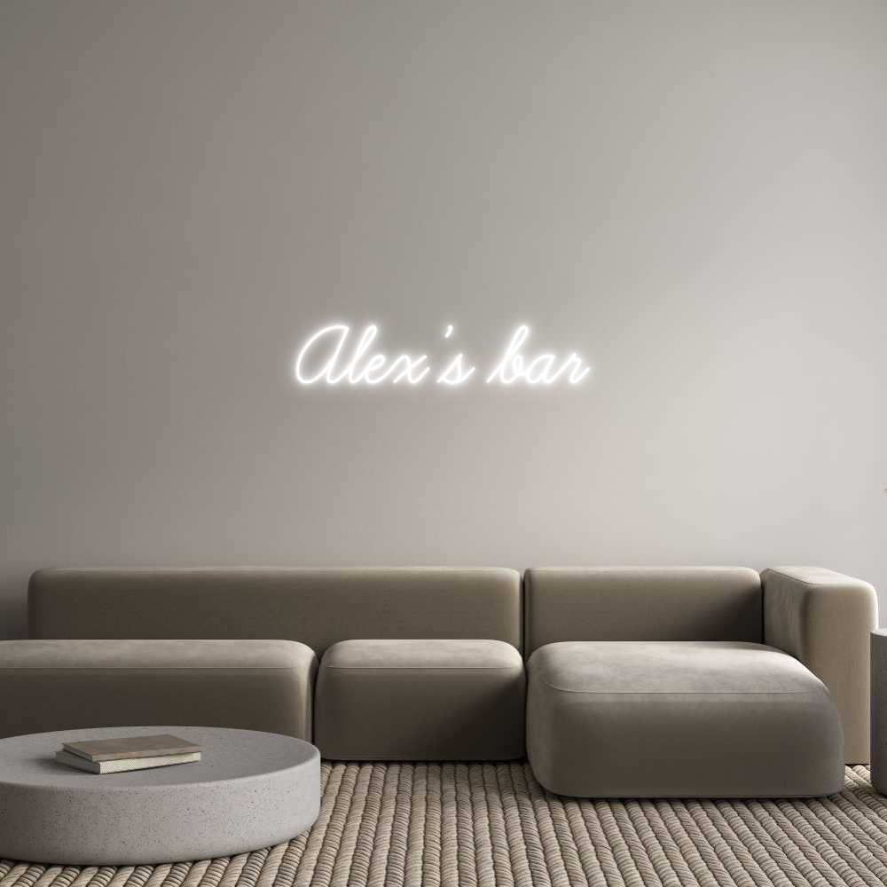 Custom Neon: Alex’s bar