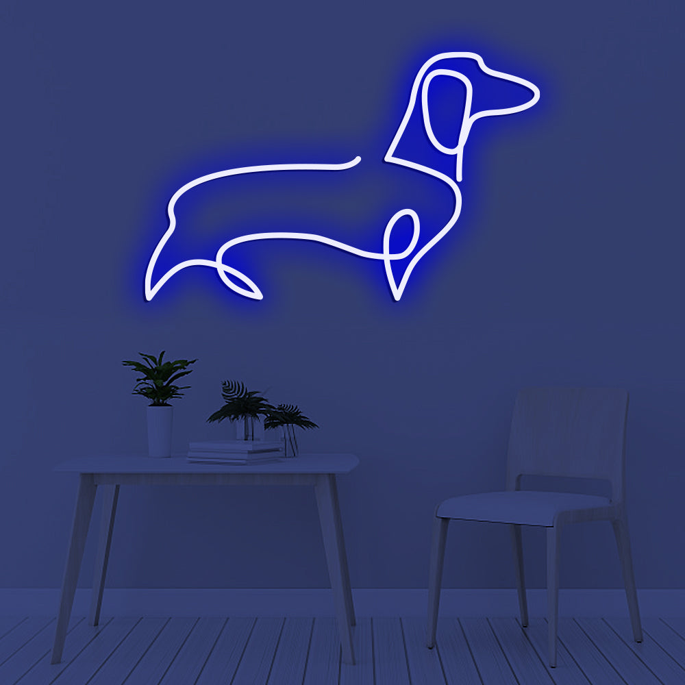 Dachshund Dog Neon Sign - LED Neon Sign For Gifts, Room Decor, Pet Storefront Decor